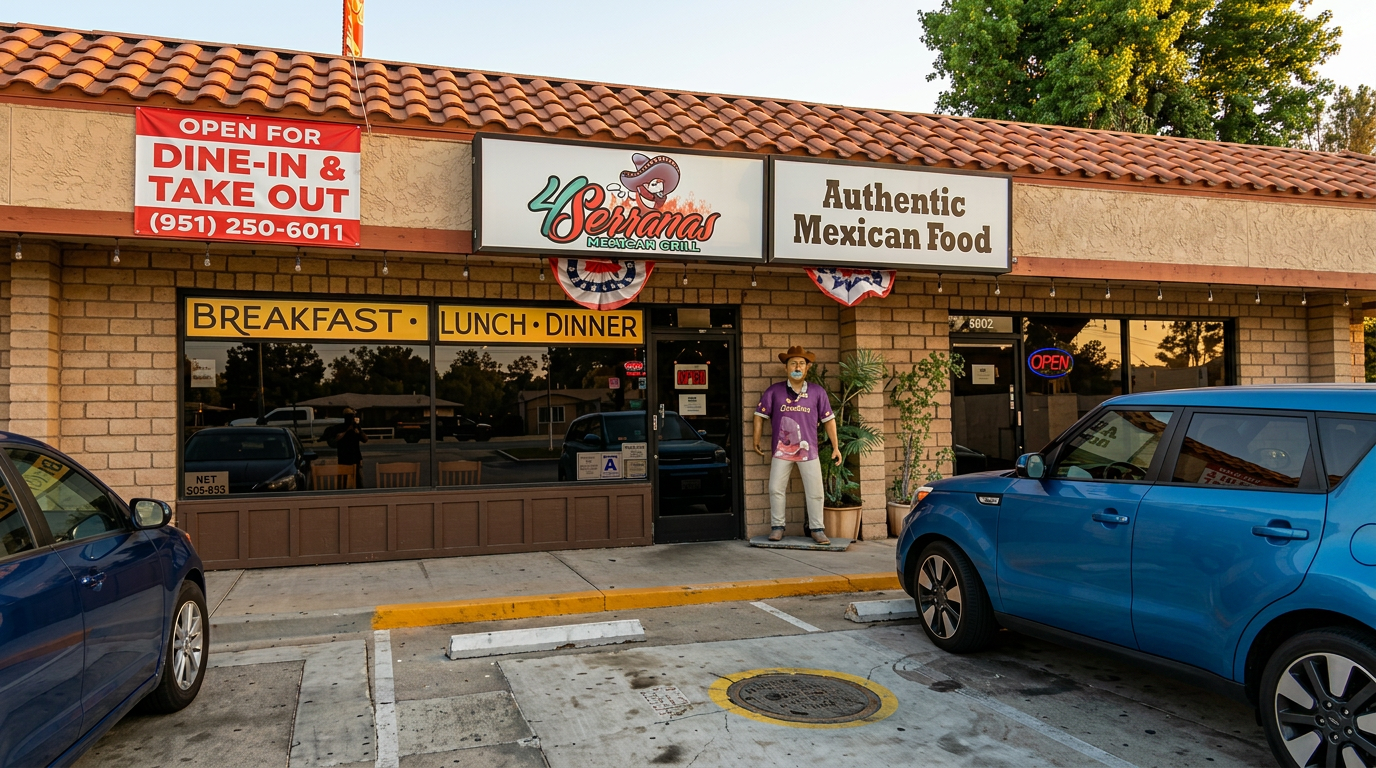 4Serrano's Mexican Grill storefront